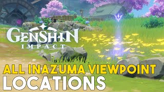 Genshin Impact All Inazuma Viewpoint Locations [upl. by Oretos]