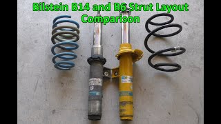 Bilstein B14 and B6 Strut Teardown amp Comparison [upl. by Ki739]