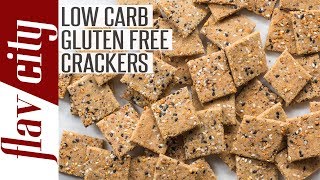 Low Carb Gluten Free Crackers  Keto Snack Attack [upl. by Eldoree]