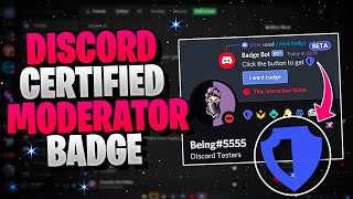 How To Get The New Discord Certified Moderator Badge 2021 [upl. by Assyral]