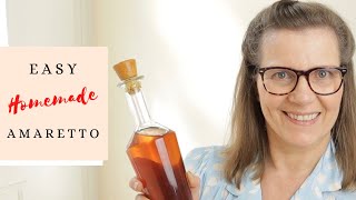 HOW TO MAKE HOMEMADE AMARETTO  Easy Amaretto liqueur recipe for a perfect homemade gift [upl. by Kerge]