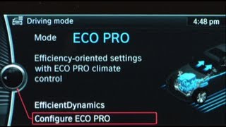 ECO PRO Mode  BMW HowTo [upl. by Cogswell]