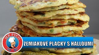 zemiakové placky s halloumi 🥔 POTATO HALLOUMI PANCAKES 👨‍🍳 Martin PYCO Rausch [upl. by Clary]