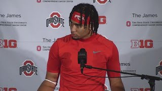 CJ Stroud postgame interview  Ohio StateMichigan [upl. by Gerhan930]