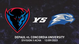 DePaul Hockey vs Concordia University  12092023 [upl. by Autrey]