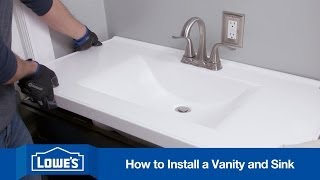 How To Install a Bathroom Vanity [upl. by Hollie511]