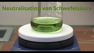 Säureherstellung 3  Neutralisation von Schwefelsäure mit Salzbildung [upl. by Robinett]