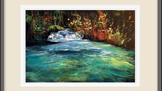 Painting Water Effects in pastel [upl. by Dott]