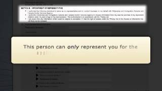 Use of a Representative Form IMM 5476 [upl. by Hanna]