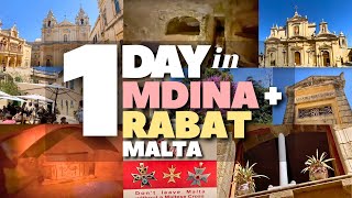 1 DAY in MDINA and RABAT  Malta  Tour April 2023 [upl. by Ecargyram]