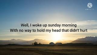 Johnny CashSunday Morning Coming Down Lyrics [upl. by Vilma]