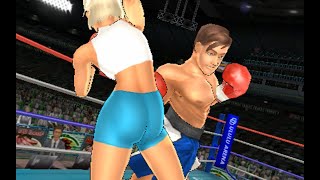 Mixed boxing belly punch fight  Philippe Bedel vs Sonia Drake Wii Power Punch [upl. by Ztnarf299]