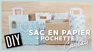 DIY SAC EN PAPIER FACILE  POCHETTE CADEAU DE NOËL À FABRIQUER [upl. by Asirram745]