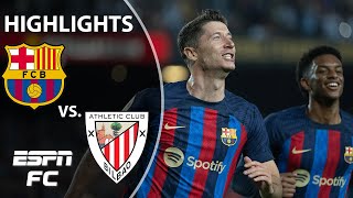 Barcelona vs Athletic Club  LaLiga Highlights  ESPN FC [upl. by Amuwkuhc]