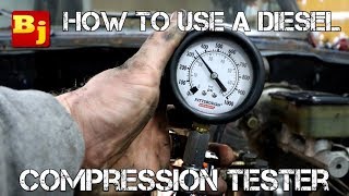 How To Use A Diesel Compression Tester [upl. by Herra]