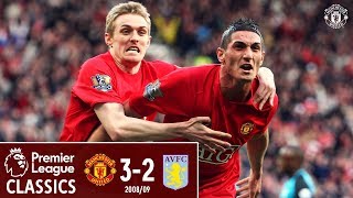 Premier League Classic  Manchester United 32 Aston Villa  200809  Macheda debut goal [upl. by Dallas634]