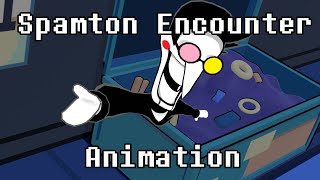 Spamton Encounter  Deltarune Animation [upl. by Anbul298]