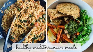 Mediterranean Diet  What I Eat in a Day Vlog [upl. by Akilam]