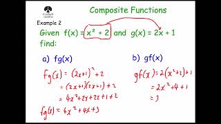 Composite Functions  Corbettmaths [upl. by Nibbor]