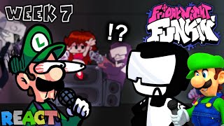 Luigi Plays FRIDAY NIGHT FUNKINNN PART 2 by Weegeepie  Luigikid Reacts [upl. by Assert289]