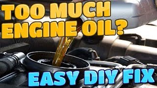 How To Remove Engine Oil if Overfilled EASY DIY FIX [upl. by Olimac311]