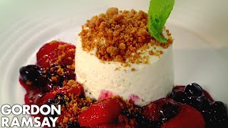 Vanilla Cheesecake with Berry Compote  Gordon Ramsay [upl. by Koffman147]