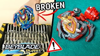 Top 5 BEYBLADE Que Fueron DESTRUIDOS en la VIDA REAL  Beyblade Burst [upl. by Solenne]