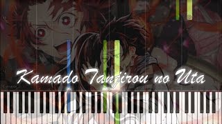 Demon Slayer Kimetsu no Yaiba EP 19  Kamado Tanjirou no Uta Piano Tutorial [upl. by Care]