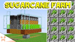 SUGARCANE FARM MINECRAFT 120  Easy Auto Bedrock amp Java [upl. by Templia]