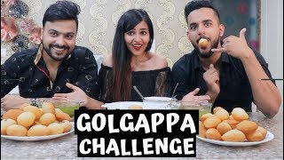 GOLGAPPA CHALLENGE  WHO CAN EAT MORE 🤤 [upl. by Anujra479]