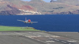 Stunning Madeira Airport Landings [upl. by Illib577]