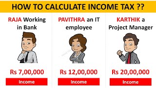 HOW TO CALCULATE INCOME in SIMPLE STEPS with EXAMPLES  AY 202021 amp FY21  INCOME TAX CALCULATION [upl. by Loria]