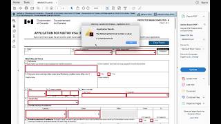 How to open IMM 5257 visa application form Canada [upl. by Dominique209]