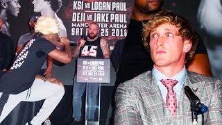 KSI VS LOGAN PAUL PRESS CONFERENCE HIGHLIGHTS [upl. by Legge848]