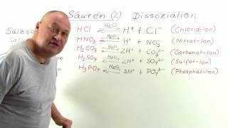 SÄUREN  DISSOZIATIONSSTUFEN  Chemie  Anorganische Verbindungen – Eigenschaften und Reaktionen [upl. by Renmus]