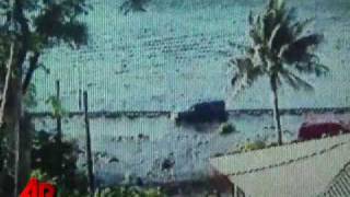 Raw Video First Moments Following Tsunami [upl. by Eitak]