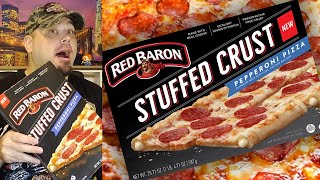 Red Baron Stuffed Crust Pepperoni Pizza Review [upl. by Huberty]