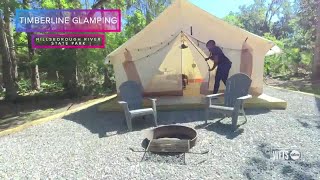 Timberline Glamping at Hillsborough River State Park [upl. by Grey]