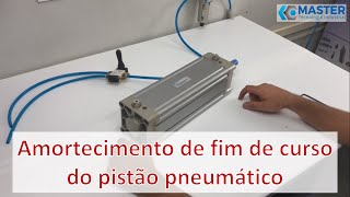 Pistão pneumático com amortecimento no fim de curso [upl. by Noyrb]