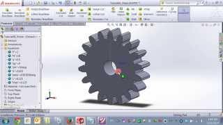 Modeling an Equation Driven Involute Spur Gear in Solidworks [upl. by Balbur800]