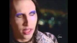 Marilyn Manson speaking about religion and ripping up the Bible 1998 [upl. by Ettenyl]