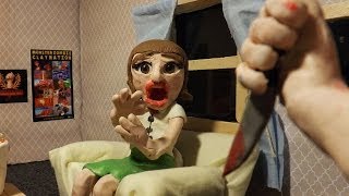 Crimson Screen Horror Claymation [upl. by Ahsilac]