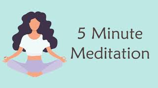 5 Minute Meditation for Anxiety [upl. by Ahsinak]