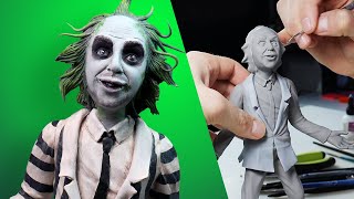 Sculpting BEETLEJUICE  Polymer Clay Timelapse Tutorial [upl. by Sterner701]