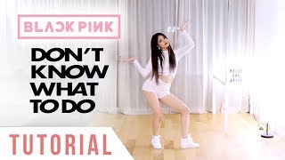 BLACKPINK  ‘Don’t Know What To Do’ Dance Tutorial Explanation  Mirrored  Ellen and Brian [upl. by Ykceb]