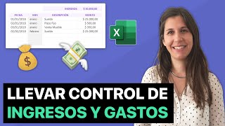 Cómo llevar control de ingresos y gastos en Excel [upl. by Prem557]