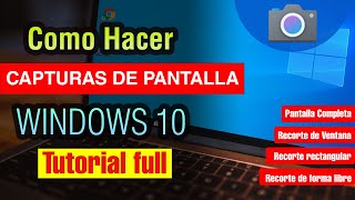 Cómo hacer una Captura de Pantalla en pc Windows 10 [upl. by Ehman]