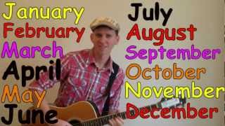 Months of the Year Song  Learn English Kids [upl. by Pucida]