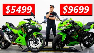 Kawasaki Ninja 400 vs ZX4RR Full Comparison [upl. by Anekam]