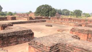 Ruins of ancient Nalanda University Bihar [upl. by Kimberlee]